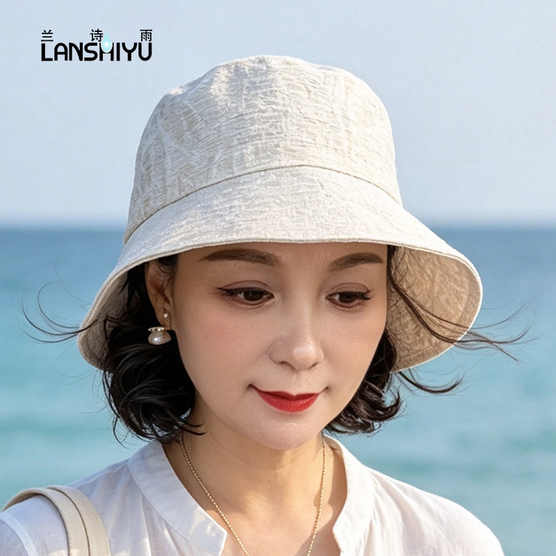亚麻混纺，透气亲肤，可折叠