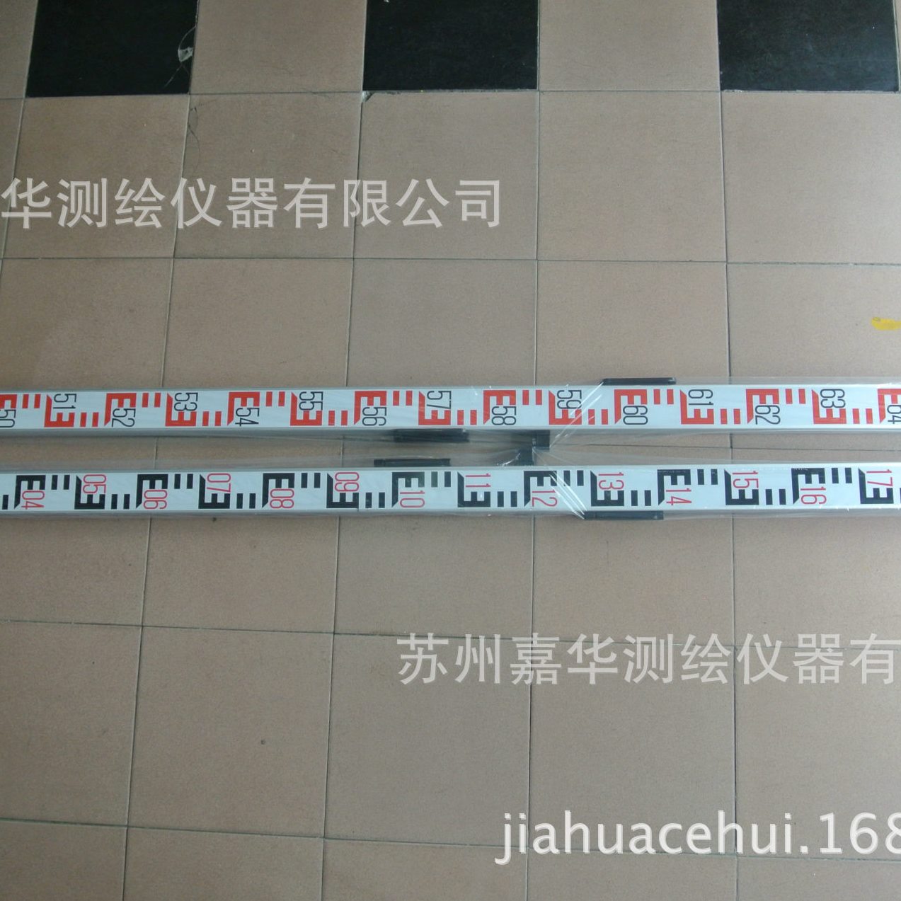 直销红黑尺2米板尺2m沉降尺双面尺沉降观测尺水准标尺铝合金测量