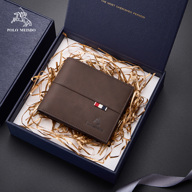 【热销爆款】保罗男士钱包真皮