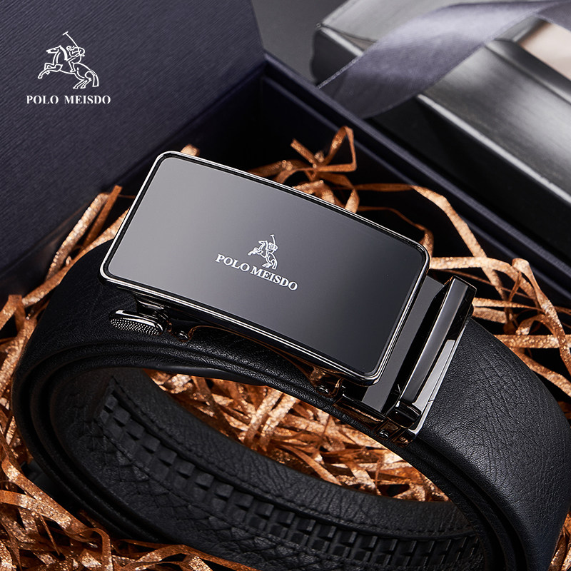 正品保罗男士皮带真皮男款腰带