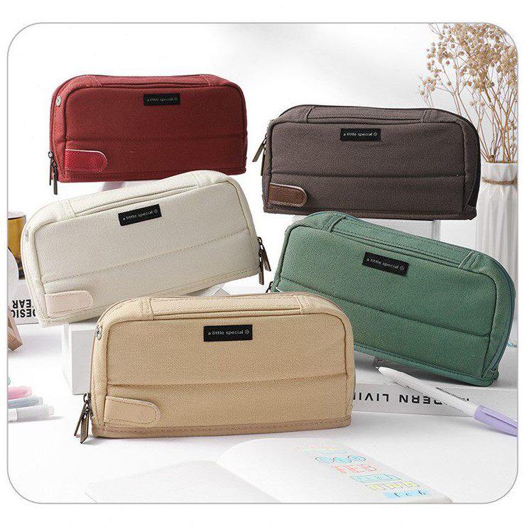 kokuyo国誉HACO多功能笔袋学生实用文具盒大容量多层收纳可变型