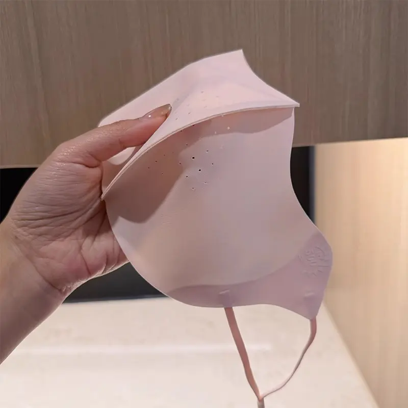 2025春夏女薄款UPF500+冰丝防晒口罩弧型加大冰感透气护眼角7A抑