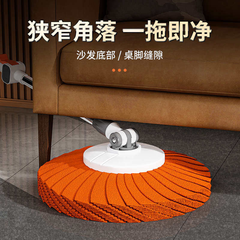 拖把家用一拖净干湿两用旋转免手洗不留水印水桶一体懒人加厚拖布