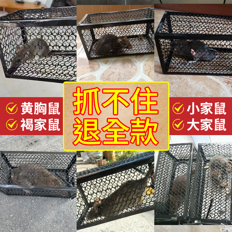 捕鼠夹抓老鼠笼子夹子捕鼠器除鼠捕灭鼠神器室内超强家用鼠夹高效