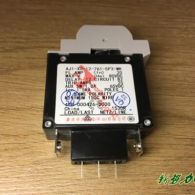 美国Carling嘉灵AJ1-X0-12-761-5P3-MK 设备断路器 NO+NC