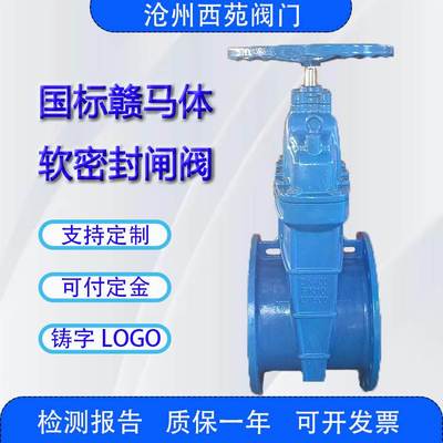 水利适用DN400大体暗杆软密封闸阀 人气国标手轮弹性座封阀门