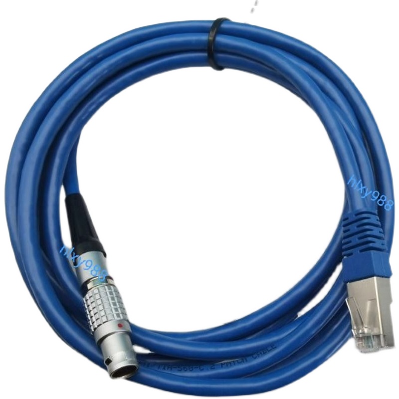 推拉自锁航空插头 转网路线FGG.1B.8针转RJ45 CAT6A水晶头autobox