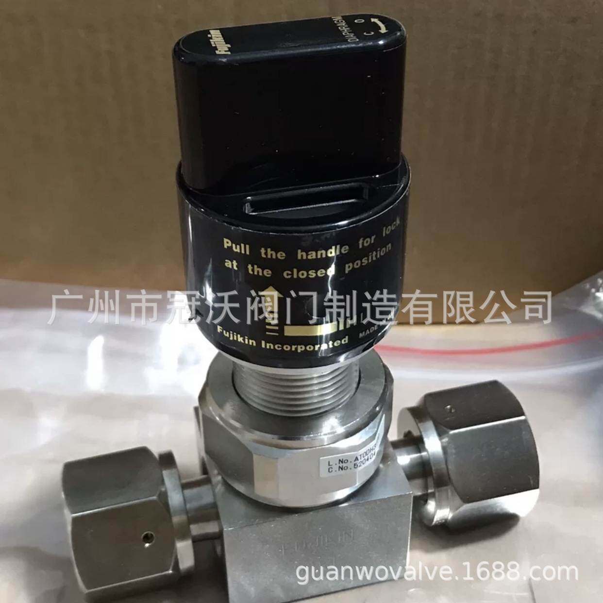 富士金隔膜阀 FUDDFL-716G-6.35 FUDDFL-716G-6.35-2手动隔膜阀