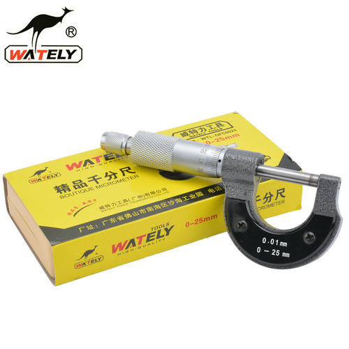 Wately威特力 外径千分尺 0-25mm螺旋测微仪器 千分卡 0.01千分表