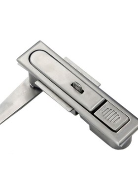 MS818不锈钢配电箱锁平面门锁MS490工业按压式设备电柜拉锁