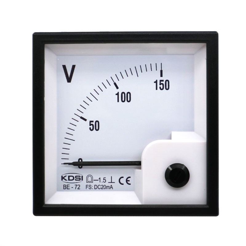 KDSI指针式直流电压表BE-72 DC20mA 150V 方形开孔 配电柜用仪表