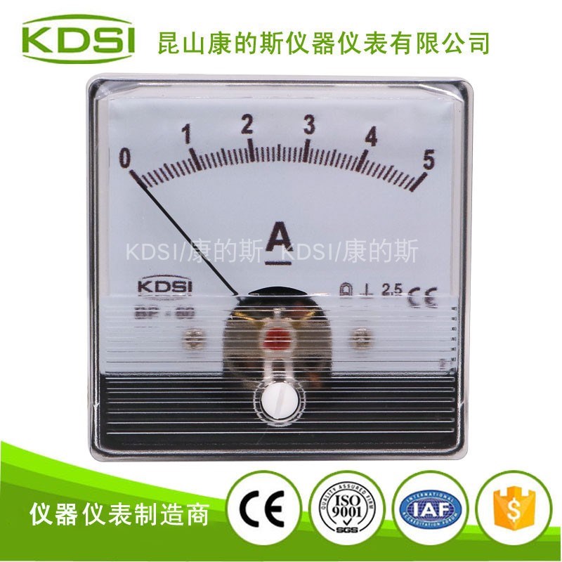 KDSI/康的斯厂家供应 指针式电焊机表BP-60N DC5A 直流电流表