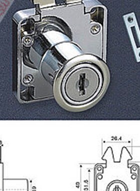 协和抽屉锁106 家具用锁家具锁 柜锁 橱柜锁移门锁