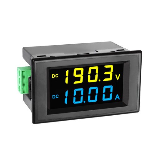 12V200V10A50A直流电压电流表双显数显表头LCD数字显示D85-3051AG