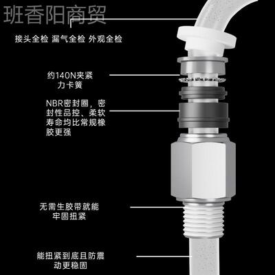 pc1-04直通VLE速接头6气动节元件快宝塔头不锈钢配件管拧插自 锁