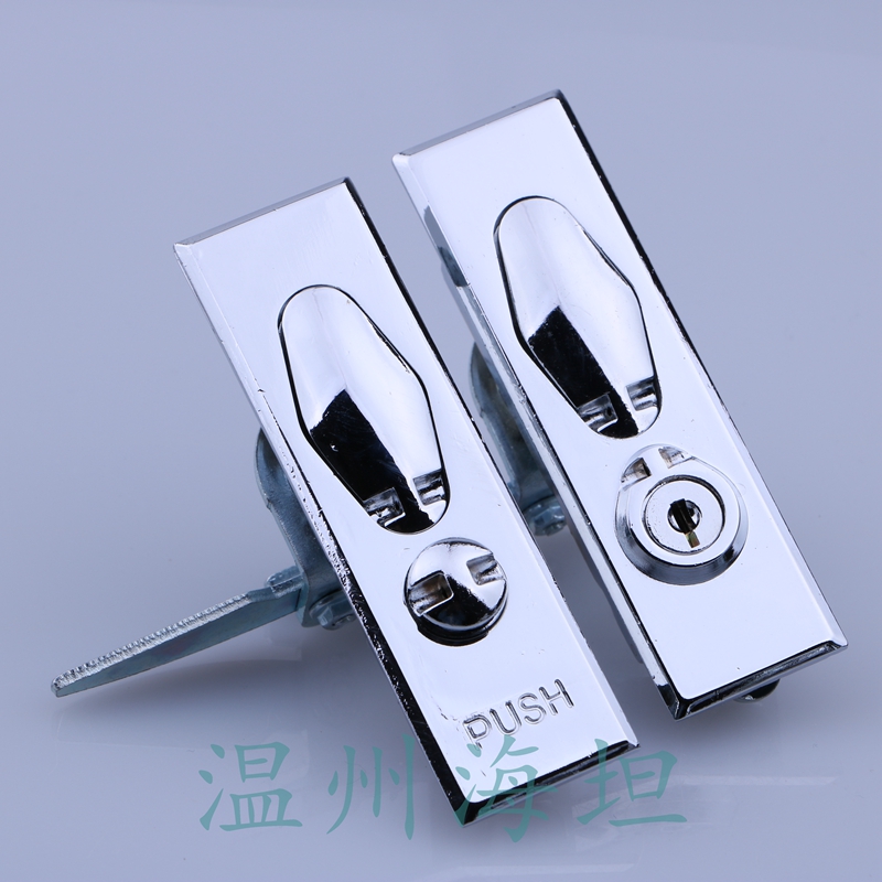 海坦 MS505-1平面锁 消防栓柜门锁 配电柜门锁MS505-2 按钮弹跳锁