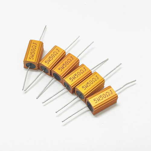 黄金铝壳电阻RX24-5W 3.3R3.9R4R4.7R 5R5.6R6R 6.8R7.5R8R 8.2欧