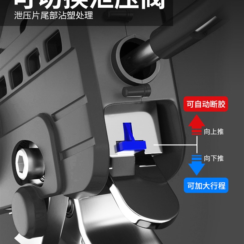 结构胶胶枪玻璃胶 枪自动断胶省力打胶神器改装软胶打硅专用工具