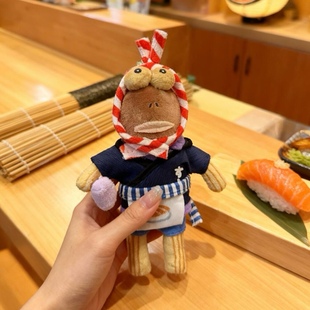 泡泡玛特比奇堡的居民娃衣呆呆鱼打工鱼玩偶衣服毛绒公仔服装冬日