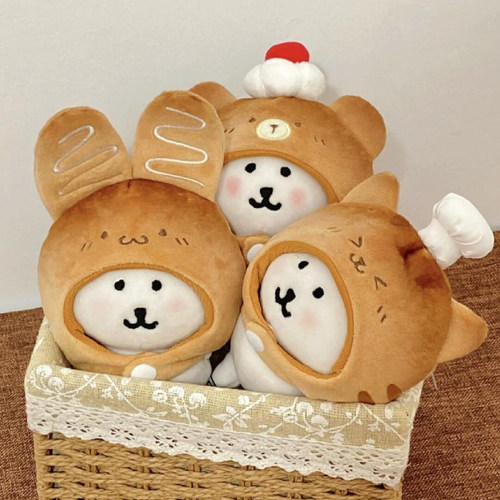 娃衣自嘲熊13cm头套衣服棉花娃娃10厘米服装烤焦面包动物系列配饰