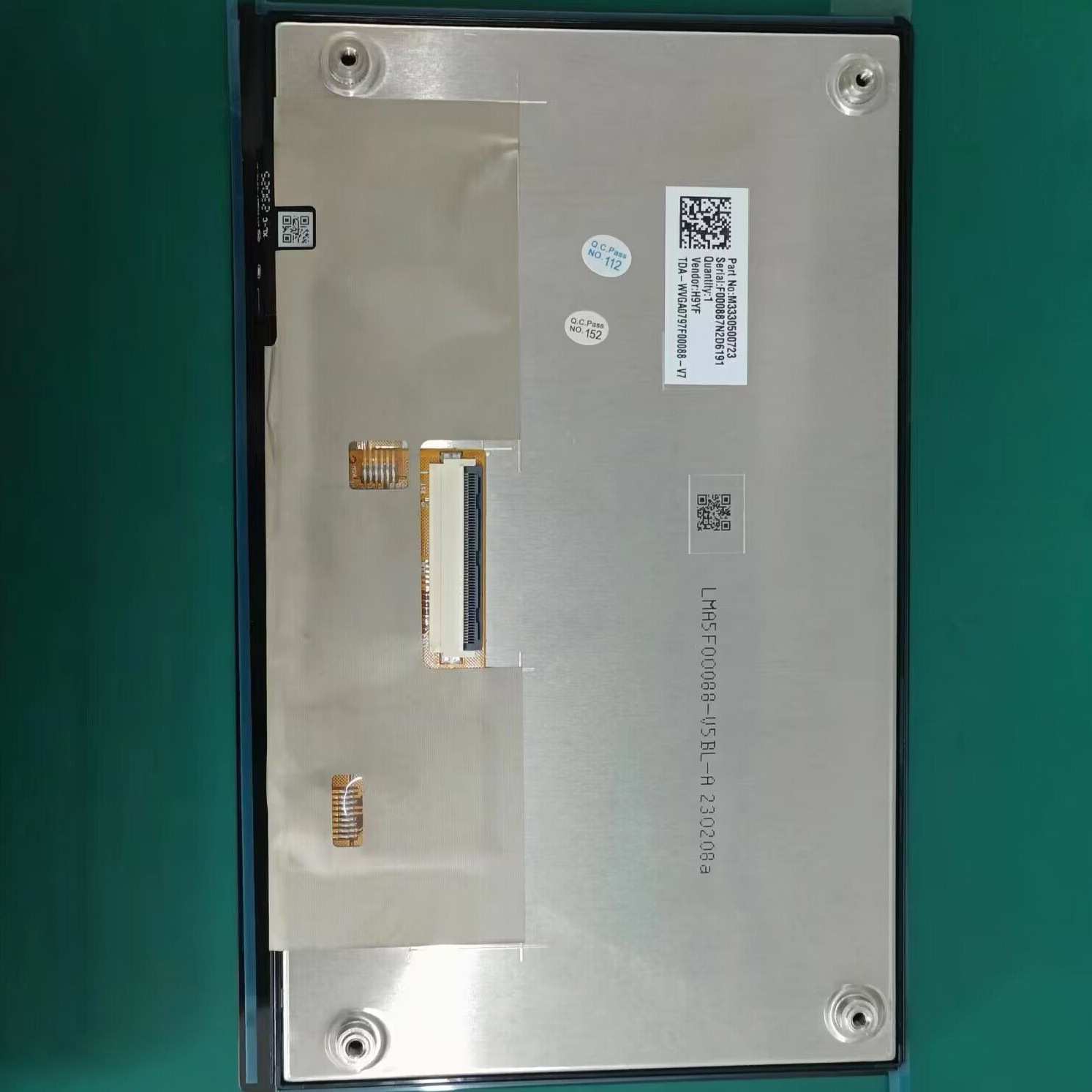 现货供应车载导航液晶屏TDA-WVGA0797F00088-V7车用中控显示屏幕