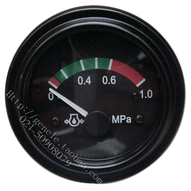 1Mpa柴油发动发电机12V机油压力表24V电磁电子式油压表55mm传感器