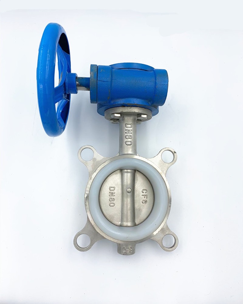 不锈钢涡轮对夹式蝶阀304 D371X-16P不锈钢对夹蝶阀2寸3寸4寸6寸