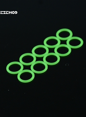 FREEZEMOD G1/4外螺纹密封圈夜光绿色 硅胶材质10只装MFQ-G1520A