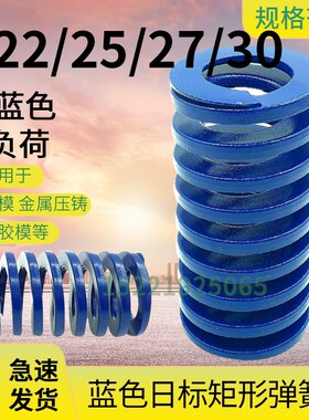 日标矩形蓝色模具弹簧TL22/25/27/30X20X25X30X40X50-300矩形弹簧