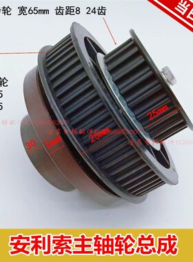 电梯配件 门机皮带轮 同步门机皮带轮 双齿轮 适用于安利索 星玛