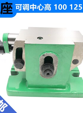 万能分度头可调微调尾座铣床中心高F11100 125 160分度盘尾架顶针