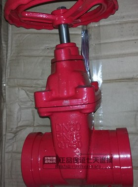 沟槽闸阀Z85X-16沟槽暗杆软密封闸阀消防卡箍软密封闸阀红色闸阀
