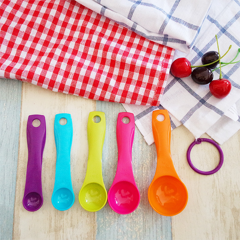 量勺量杯套装 带刻度 计量奶粉勺子五件套 塑料烘焙工具ml 1g 5克