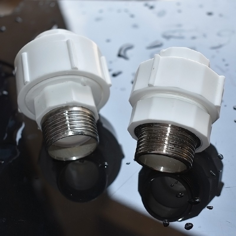 外丝大活接 PPR管件水泵暖气补芯6分不锈钢外牙1寸dn25可拆活节头