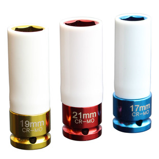 1/2轮胎防刮花 火花塞套筒17 19 21mm宝马超薄壁防伤套筒火嘴套筒