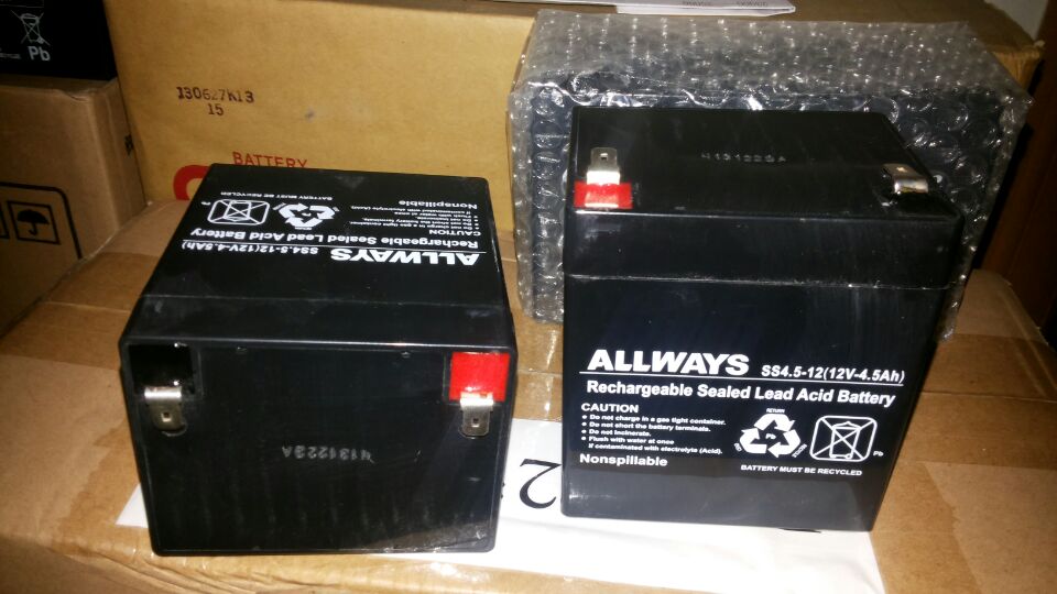 厂家直销ALLWAYS SS4.5-12 12V4.5AH电梯不间断UPS电源蓄