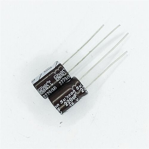 100只16v220uf台产8*11电解电容器SUSCON高频低阻主板滤波105度