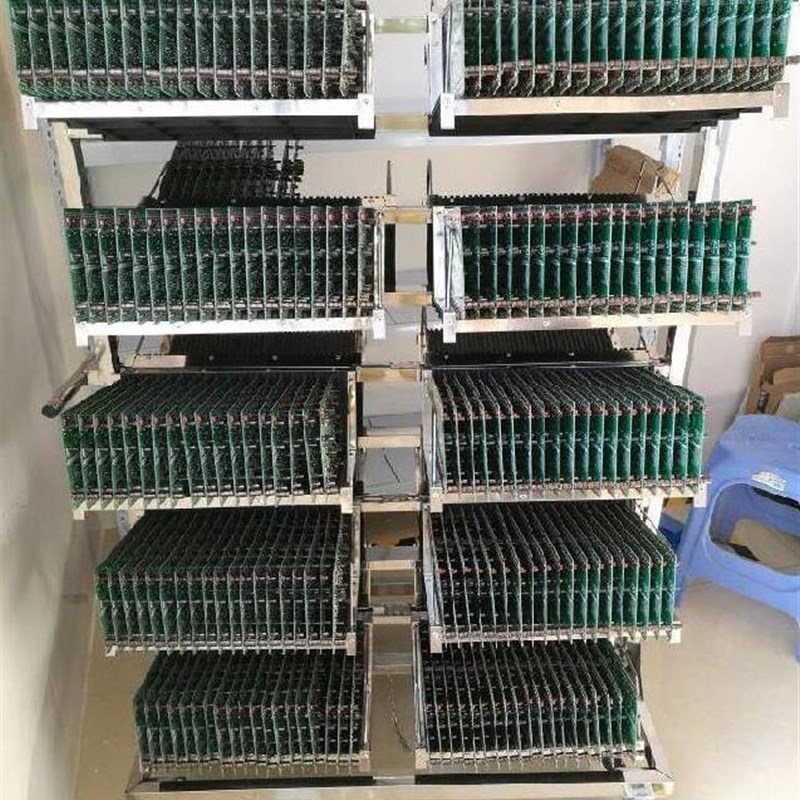 不锈钢防静电挂篮车物料架两面挂蓝电容pcba收纳厨房小卖部12篮