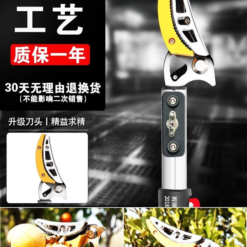 摘水果柿子荔枝龙眼杨梅摘果高空伸缩杆果树修枝剪刀多功能高枝剪