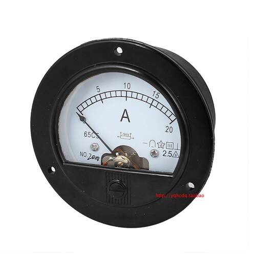 65C5圆形指针式直流电流仪表1A2A3A5A10A20A30A50A100A充电机电表