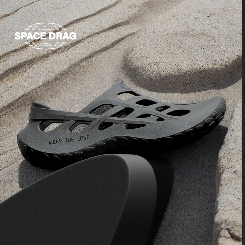 太空拖夏季户外防滑运动洞洞鞋