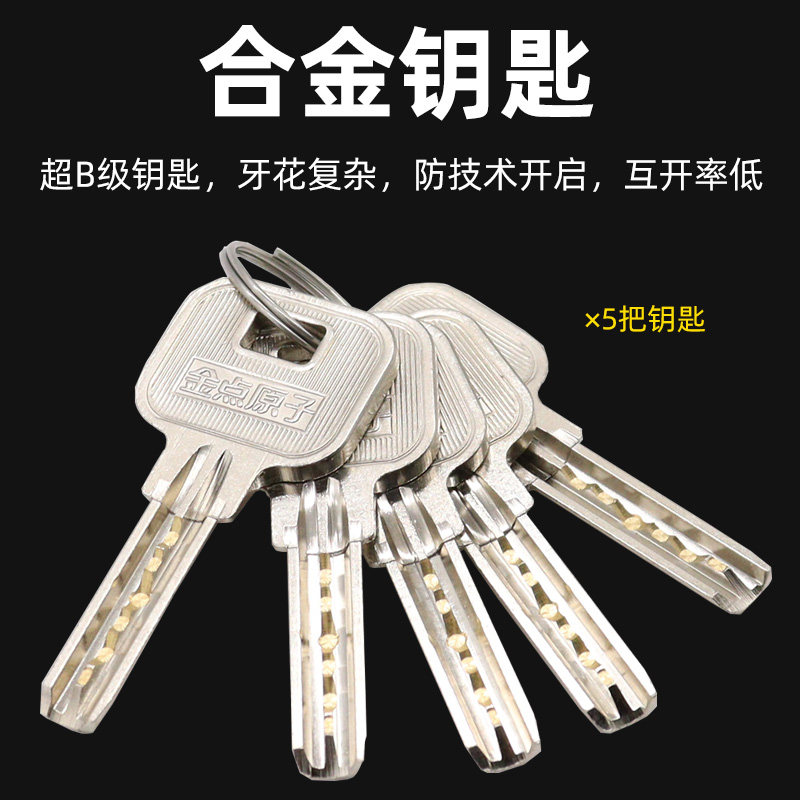 金点原子外装门锁超B级防盗锁老式家用通用型铁门木门防撬大门锁