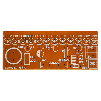 CD4060贴片音乐梦幻彩灯焊接套件电子实训电路板制作散件TJ-56-3