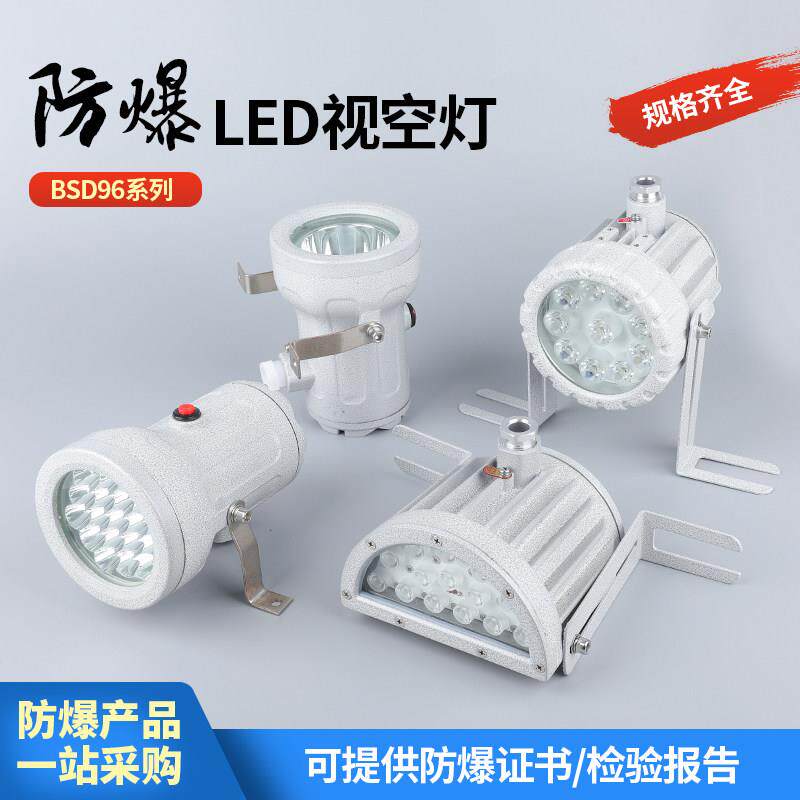 BSD96防爆视孔灯Led探照化学矿用12/24/36V20W反应釜视镜灯内视灯