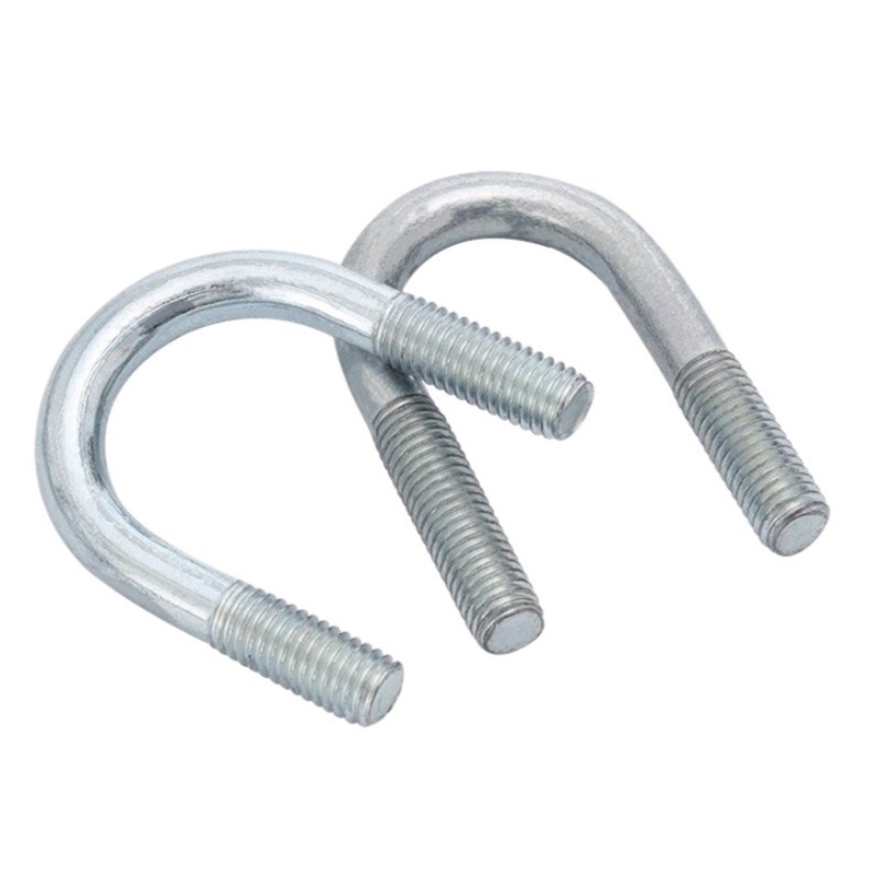 国标系列M20单卡U型螺栓卡扣镀锌U型丝管卡抱箍DN150-DN700卡箍