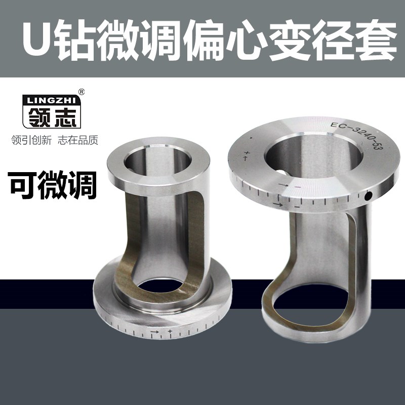 U钻偏心套可微调直柄钻头变径套