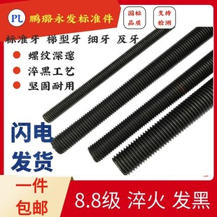 高强度全牙牙条丝杆丝杠全螺纹螺杆8M1012M141618M2022M2427M3036