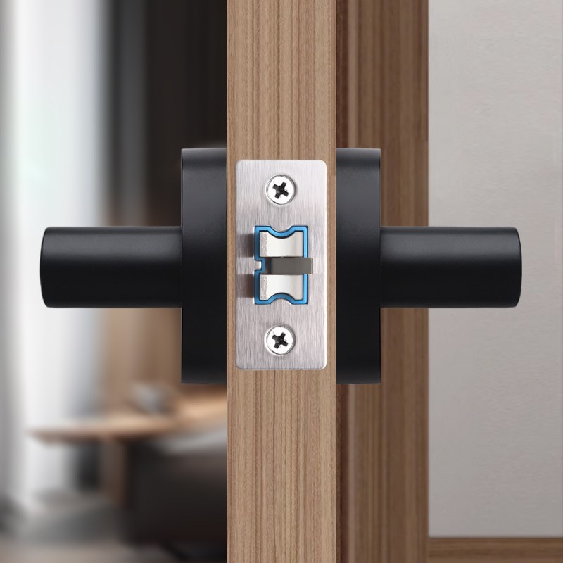 KTV包厢锁执手锁三杆式执手门锁内外无锁门锁木门锁通道执手门锁