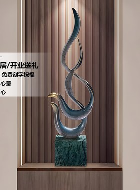 现代节节高升装饰摆件客厅玄关电视柜壁龛竖高细长形高档乔迁礼品