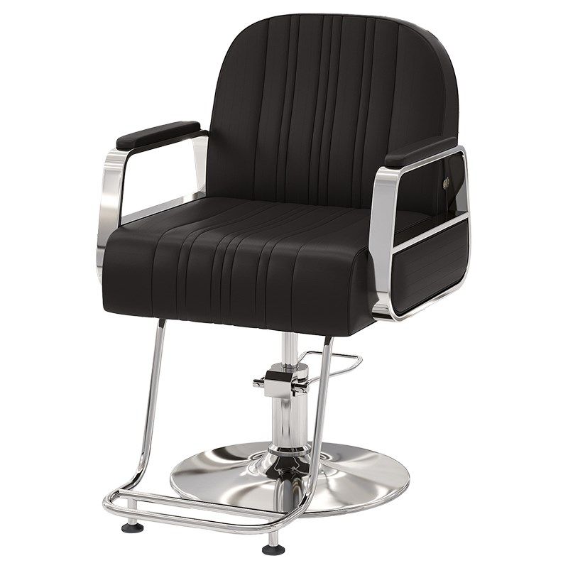 美发椅理发店发廊椅理容椅剪发椅升降旋转不锈钢扶手理发椅